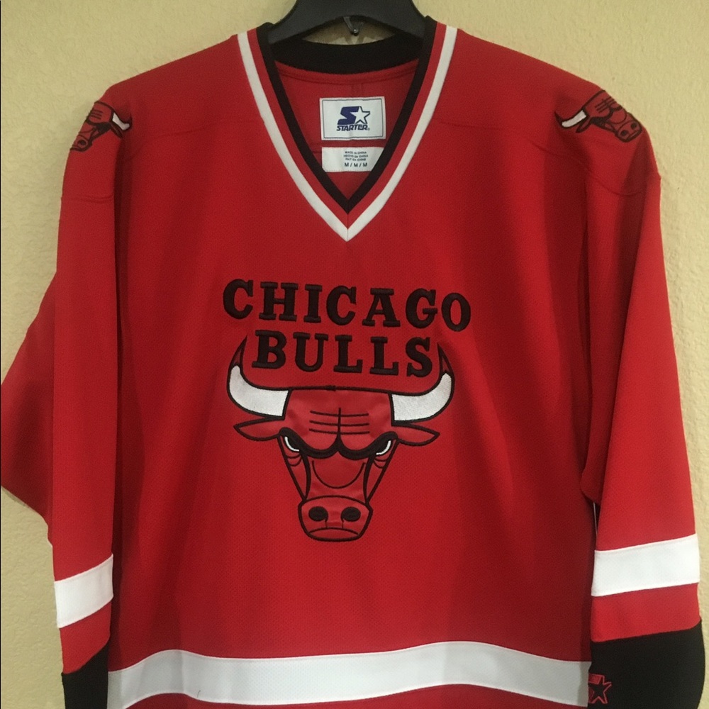 Chicago Bulls Men's Hockey Jersey by Starter - NBA